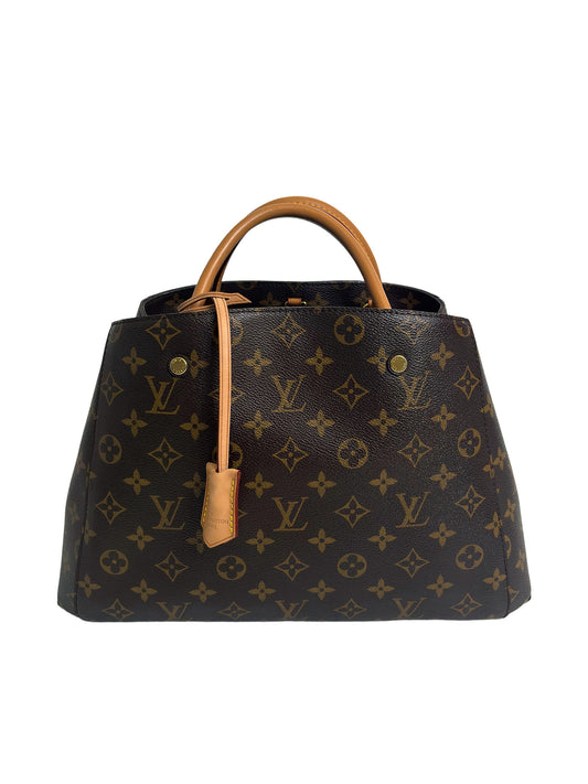 LOUIS VUITTON montaigne mm monogram canvas handbag