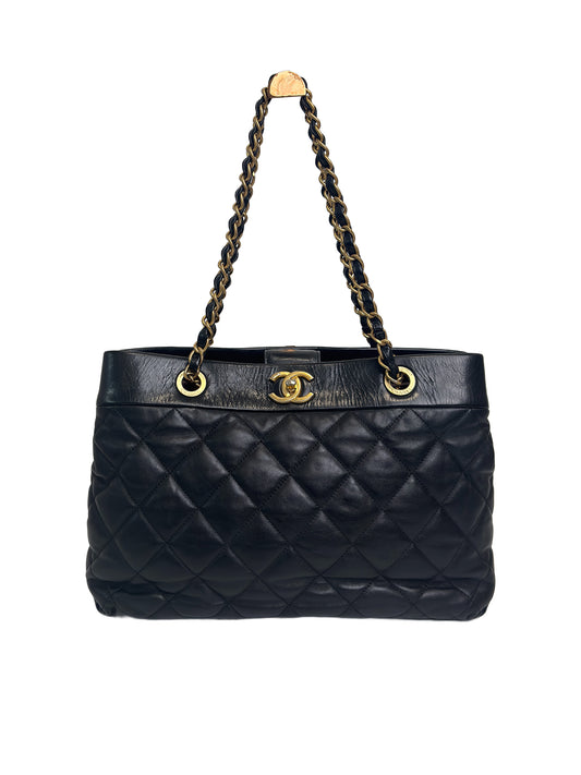 CHANEL Quilted Chain Tote