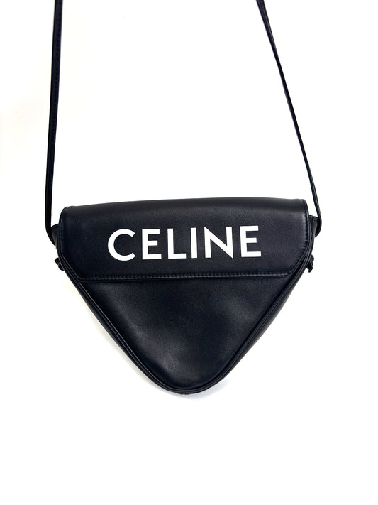 CELINE Triomphe Mini Triangle Crossbody Bag