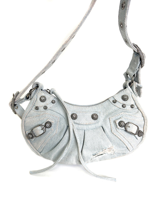 BALENCIAGA Le Cagole Mini Crescent Bag