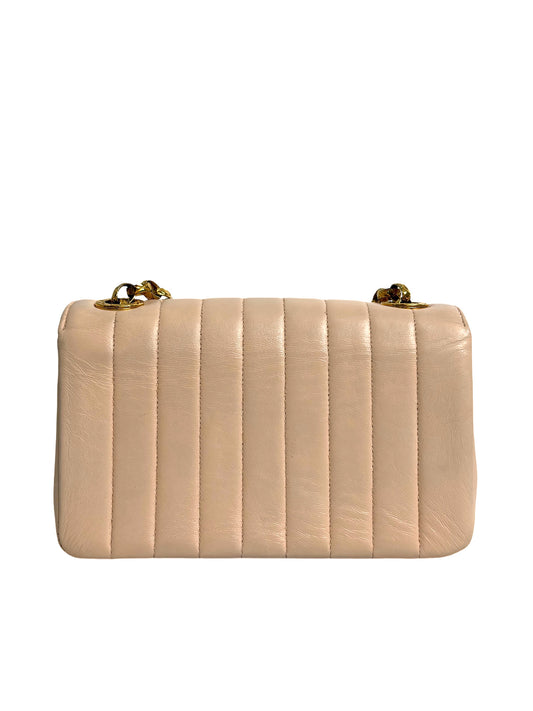 CHANEL vintage diana quilted lambskin flap bag