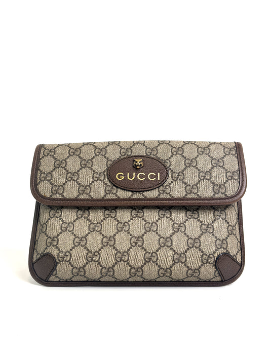 GUCCI GG Supreme Tiger Head Waist Bag