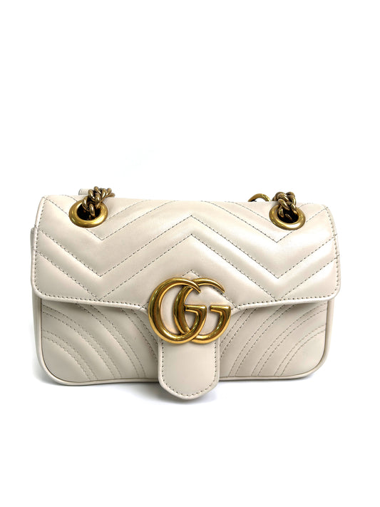 GUCCI GG Marmont 22 Quilted Shoulder Bag