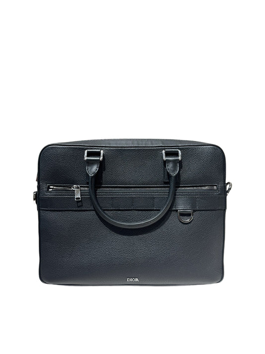 DIOR Men's Briefcase in Grained Calfskin