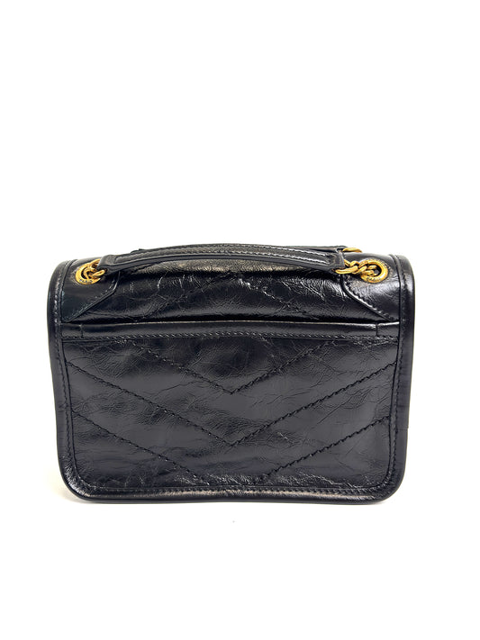 SAINT LAURENT NIKI Mini Quilted Shoulder Bag